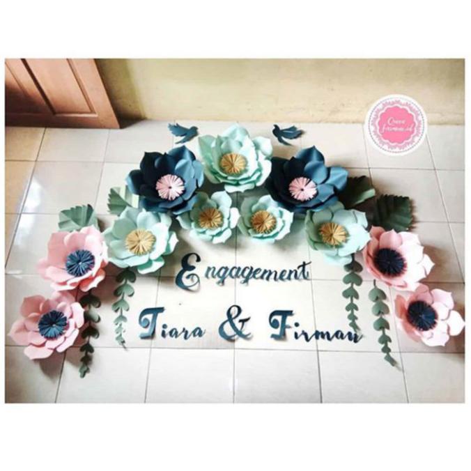 Helnan_Store | Paper Flower Dekorasi Bunga Kertas Tunangan Lamaran