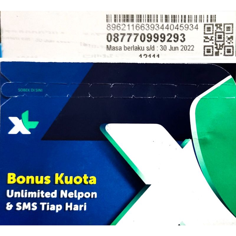 NOMOR CANTIK XL PRABAYAR DOUBLE TRIPLE 08777.0999.293