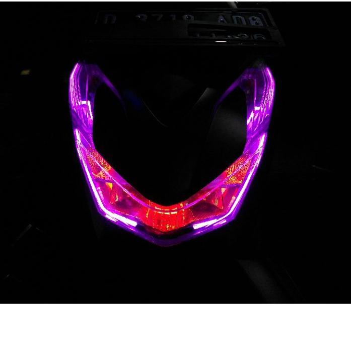 No Lirik Paket Lampu Alis, Demon eye, & Saklar on/off Lampu Utama Honda Beat Deluxe/Fi/Cbs/Karbu | B