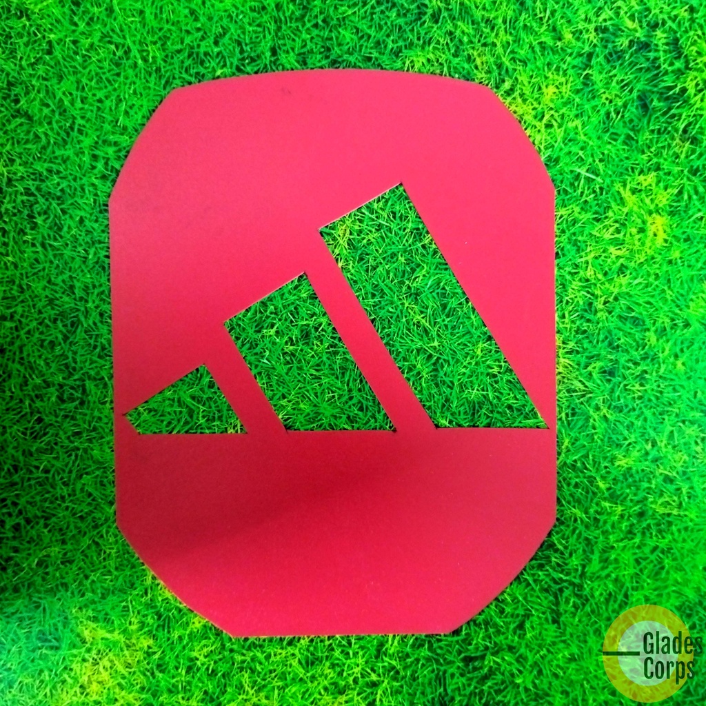 

Stencil Card Badminton Cetakan Logo Raket Adidas