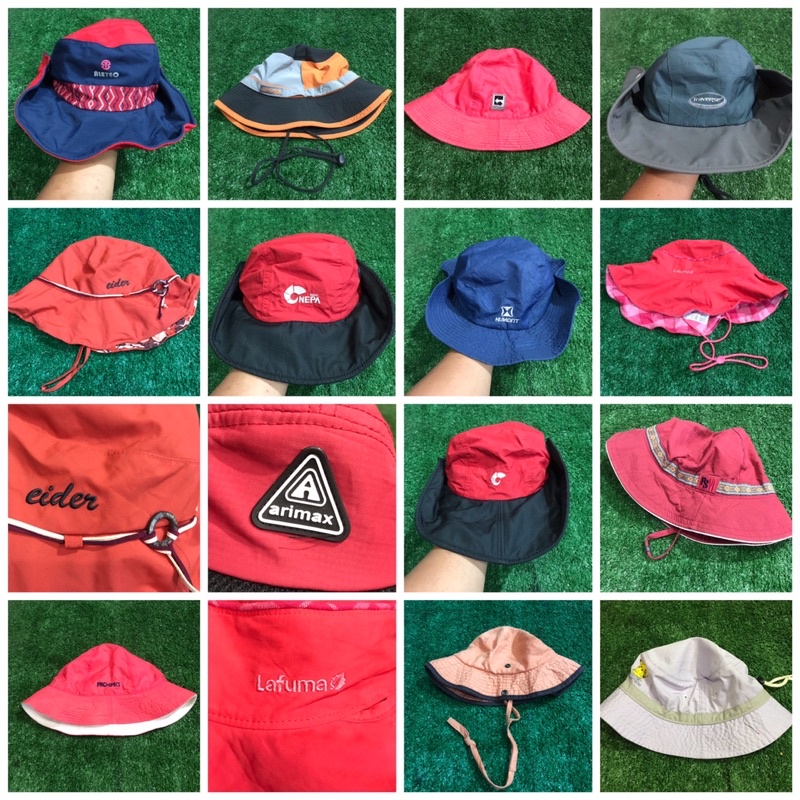 Topi Rimba Outdoor Second / Topi Bucket Hats Second / Topi Second Branded Original / Topi Gunung