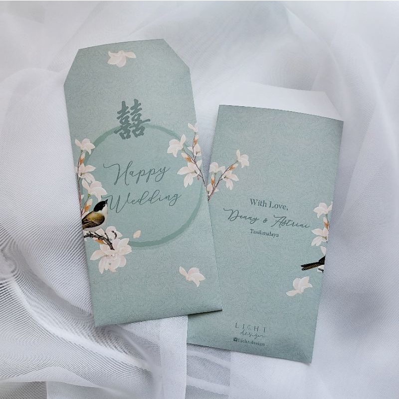 

Custom Angpau Wedding / Engagement / Sangjit / Tunangan / Seserahan / Tingjing Sage Green