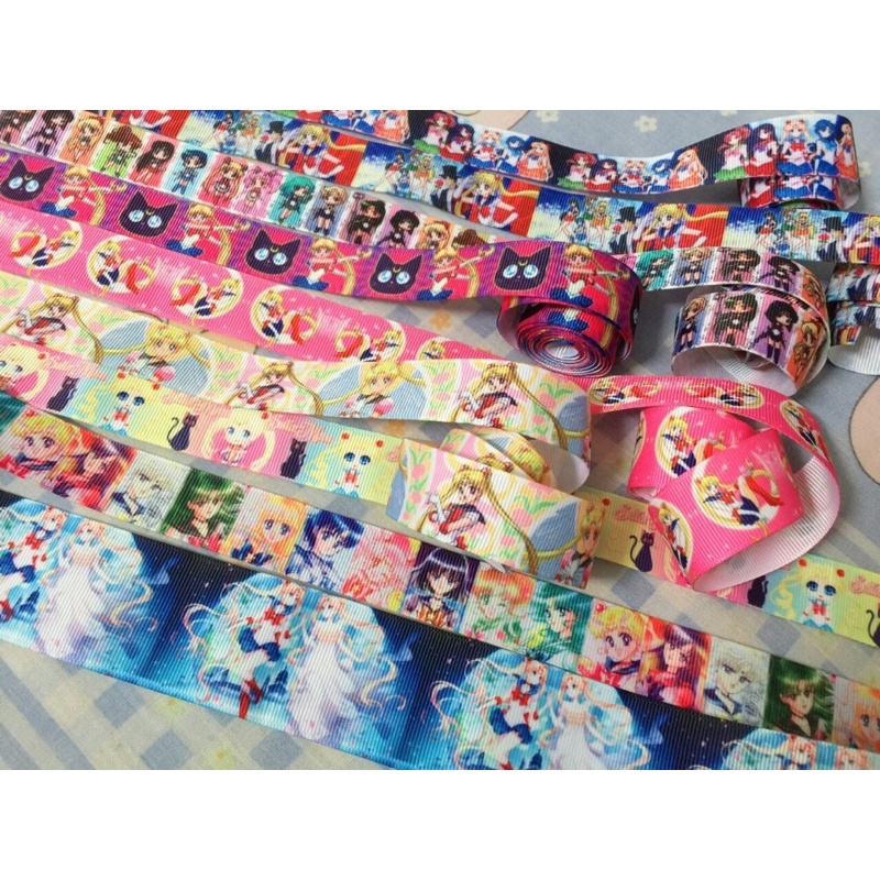 

sailormoon gross grain ribbon / sailormoon washi tape / sailormoon sticker