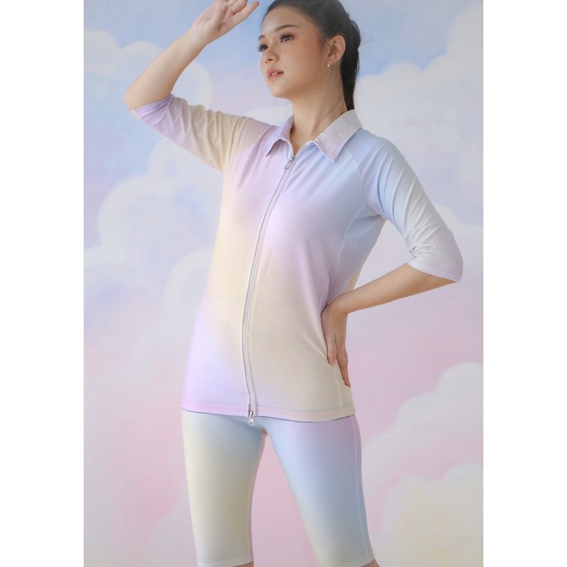 VONE ACTIVE - MUJIGAE ENERGETIC SET (TOP & SHORT PANT) - UNICORN / LARGE