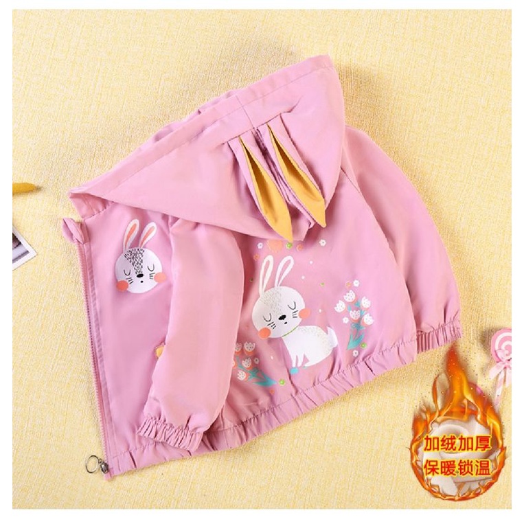 Jaket premium anak perempuan motif kelinci / Jaket premium anak perempuan / Jaket import premium anak perempuan motif kelinci