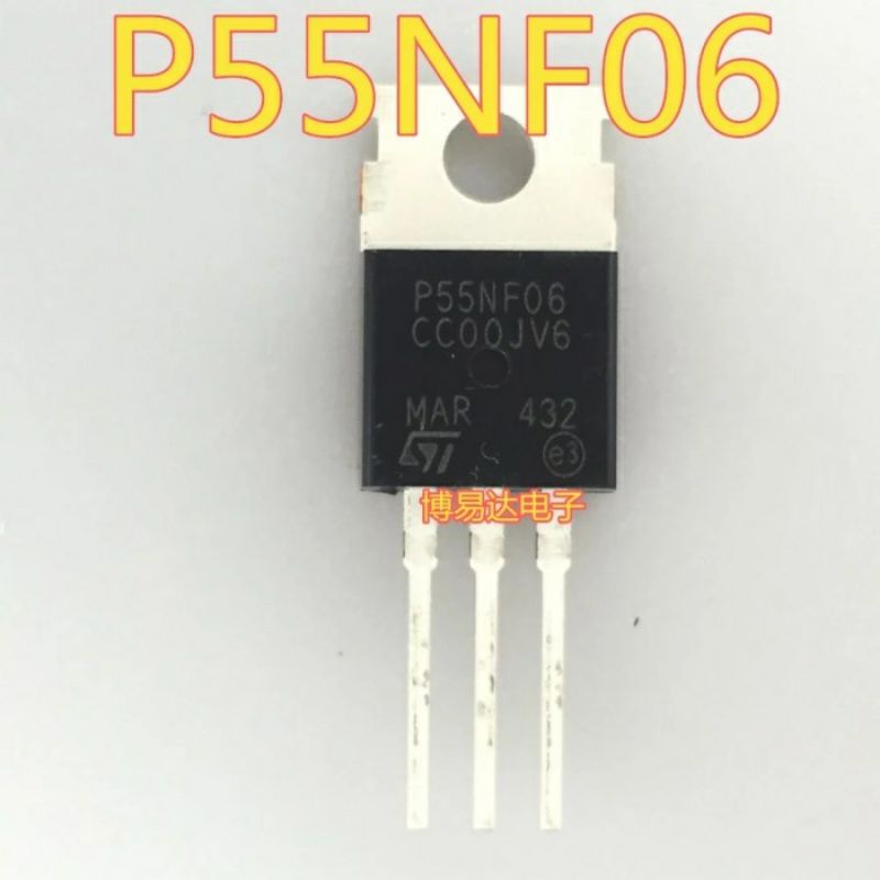 P55NF06 STP55NF06 P55NF06 55N06 Mosfet Transistor 55A 60V To-220