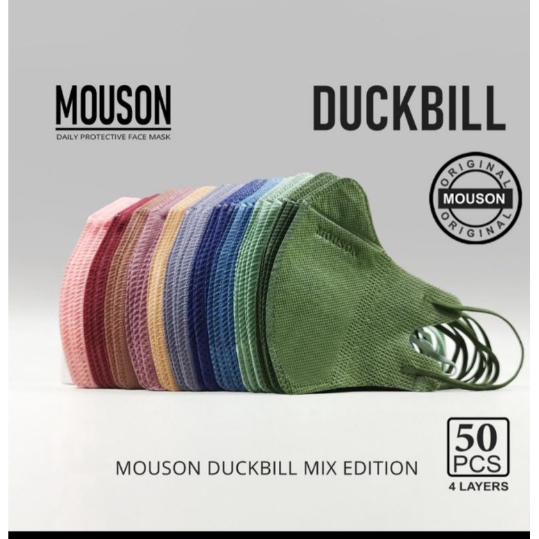 [Balikpapan] Masker duckbill alkindo mouson careindo 4ply emboss STOCK BARU