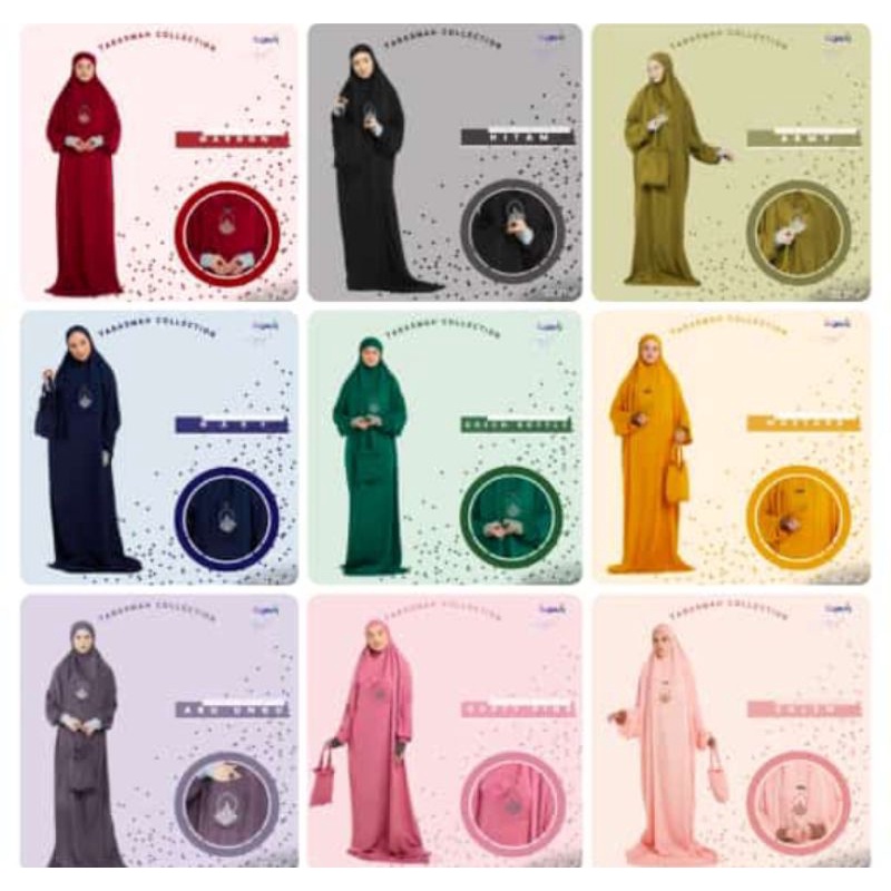 Mukenah manset polos Basmah Collection