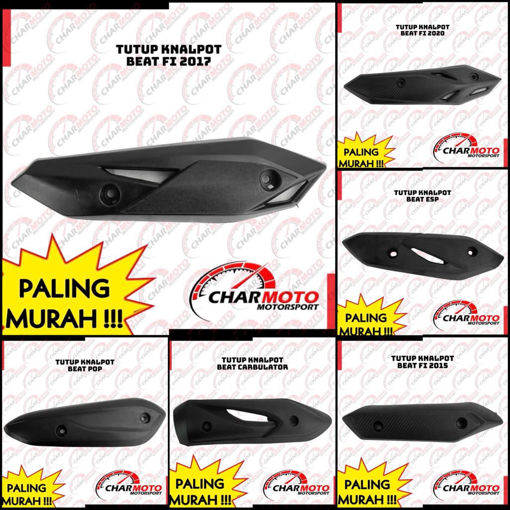 Cover Tutup Knalpot Premium Beat Variasi Carbulator, ESP, FI 2015, FI 2017, FI 2020, Pop PNP - Charmoto