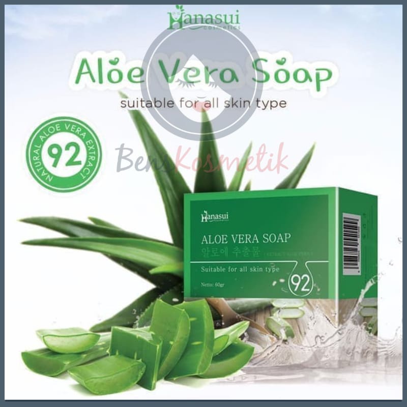 HANASUI SABUN ALOEVERA WITH SCRUB