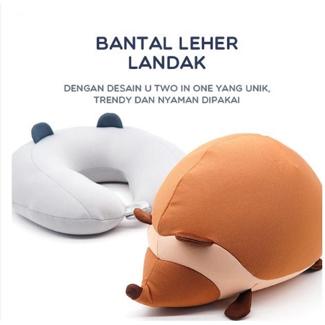 COD Bantal Leher Travel Anti Pegal Lembut untuk Dewasa Multifungsi SAMONO Berkualitas Murah Samono SNP001