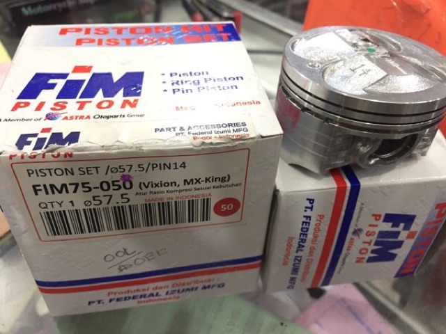 Piston seher vixion mx king mx lama fim jenong 57 - 60 mm pin 14-2