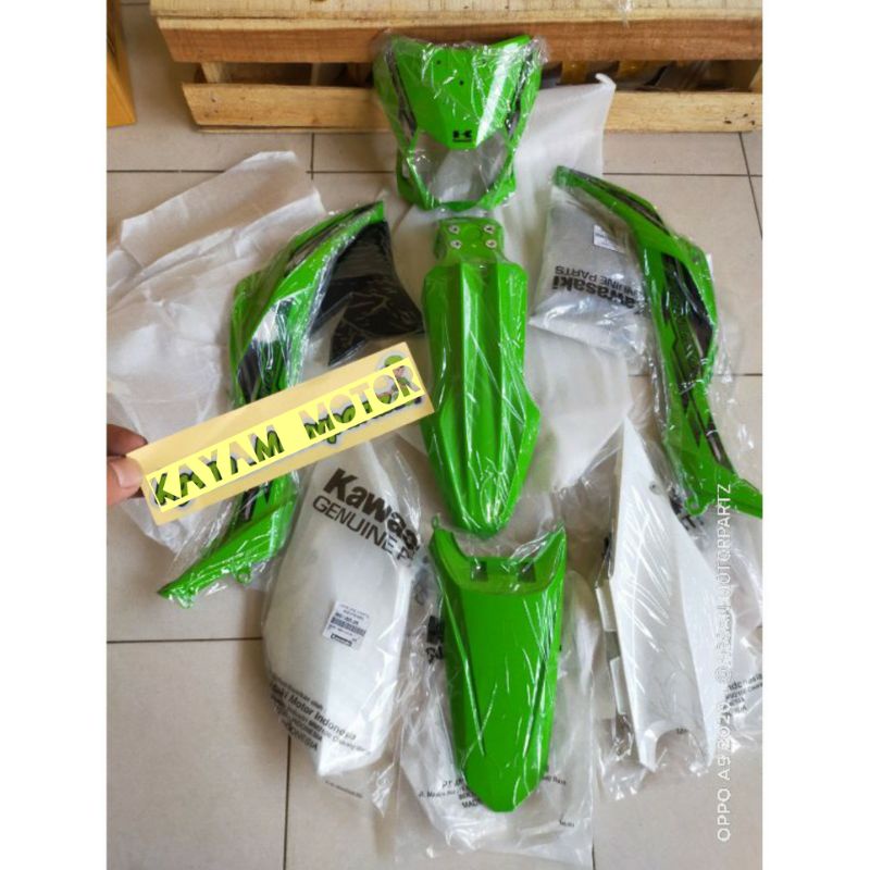 full cover body Dtracker new hijau PNP KLX 150 BF original Kawasaki