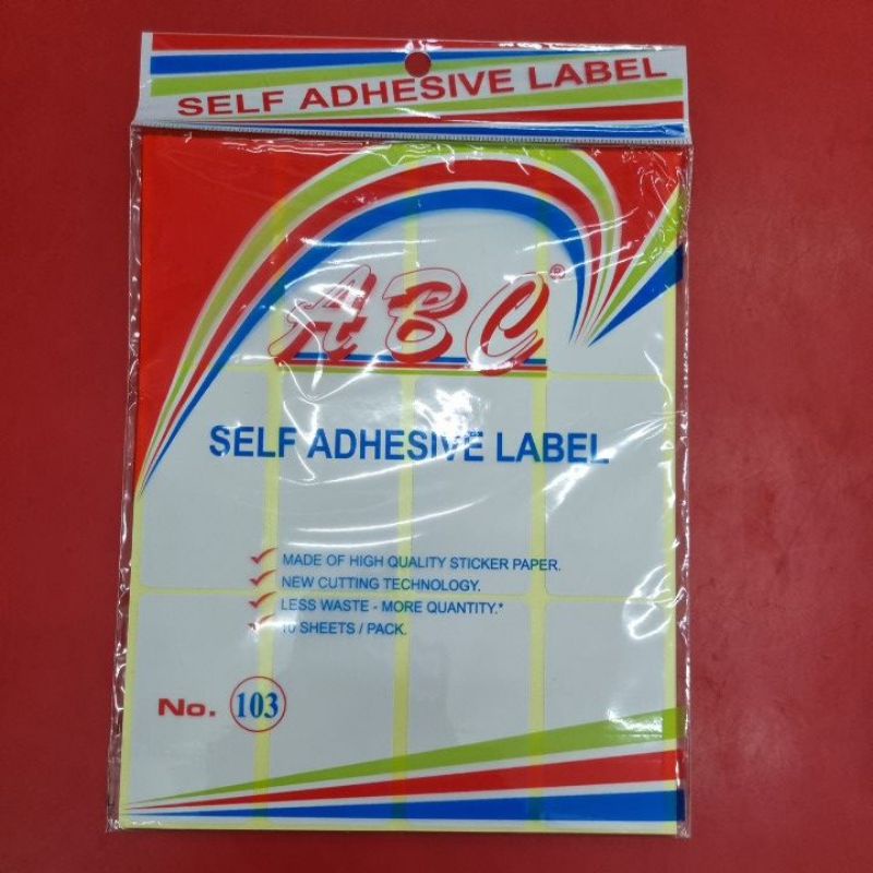 

Label 103 T&J dan A B C/ Labels Undangan Tom & Jerry dan A B C No. 103