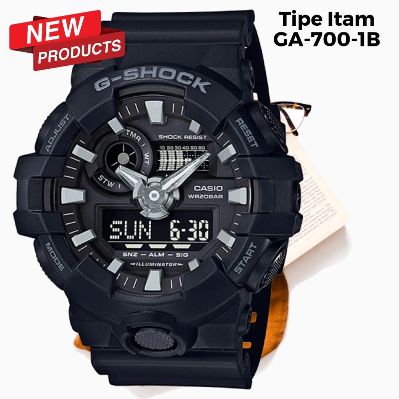 Jam tangan g-shock / g shock ga 700 / ga700 Black ori bm