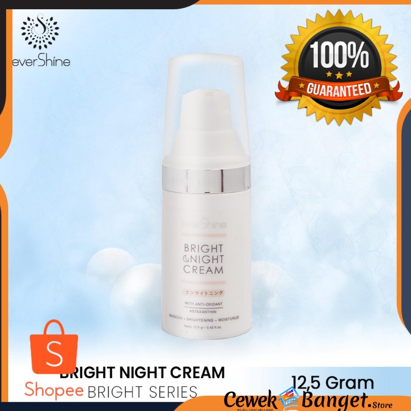 EVERSHINE BRIGHT NIGHT CREAM CREAM GLOWING WAJAH CREAM WAJAH GLOWING CREAM WAJAH BPOM CREAM WAJAH