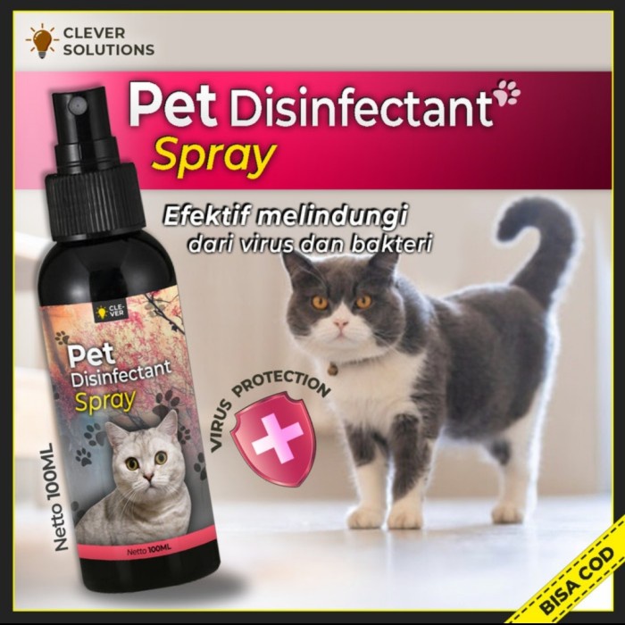 Disinfektan Kucing PET DISINFECTANT SPRAY Free Alcohol 100 ML