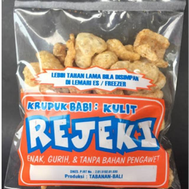 

Kerupuk Kulit Babi Rejeki/ Rambak TKDB