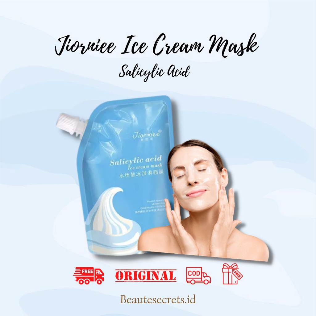 READY STOK JIORNIEE SALICYLIC ACID ICE CREAM MASK ORIGINAL / MASKER JERAWAT AMPUH / KOMEDO /