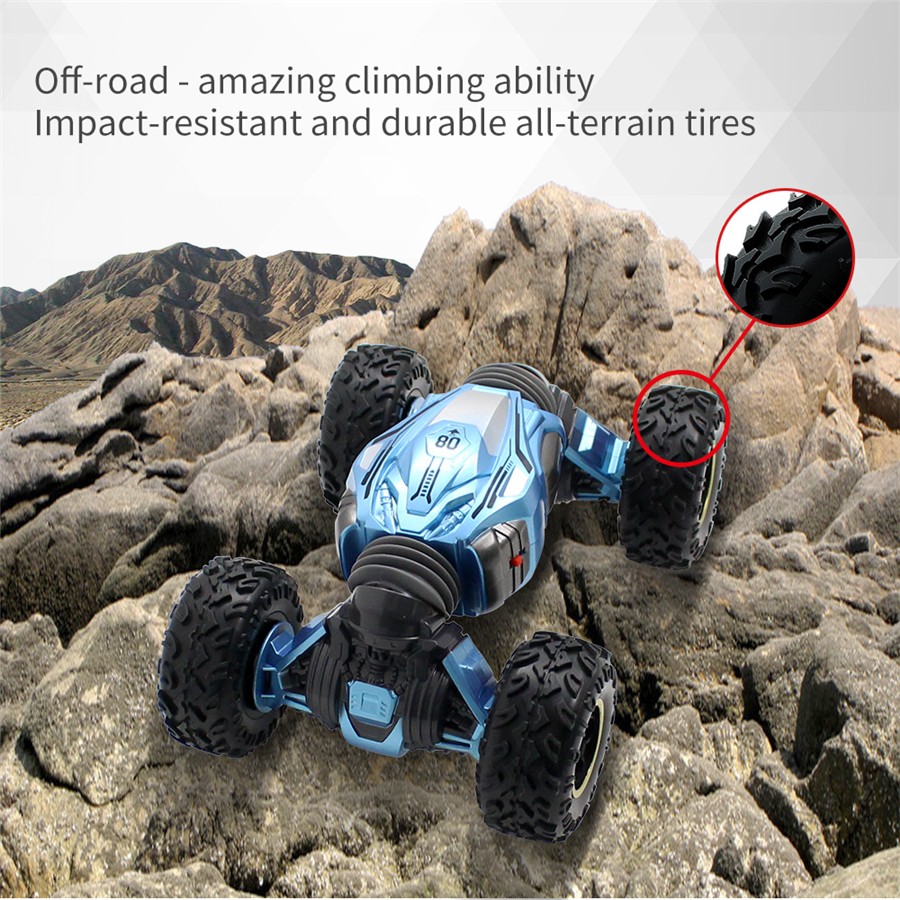 Mainan RC Car Offroad Rock Crawler 2.4GHZ 4WD Mainan Mobil Remote Control Hijau