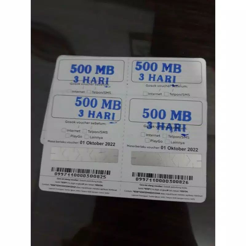 Voucher Axis masa aktif 3 hari termurah