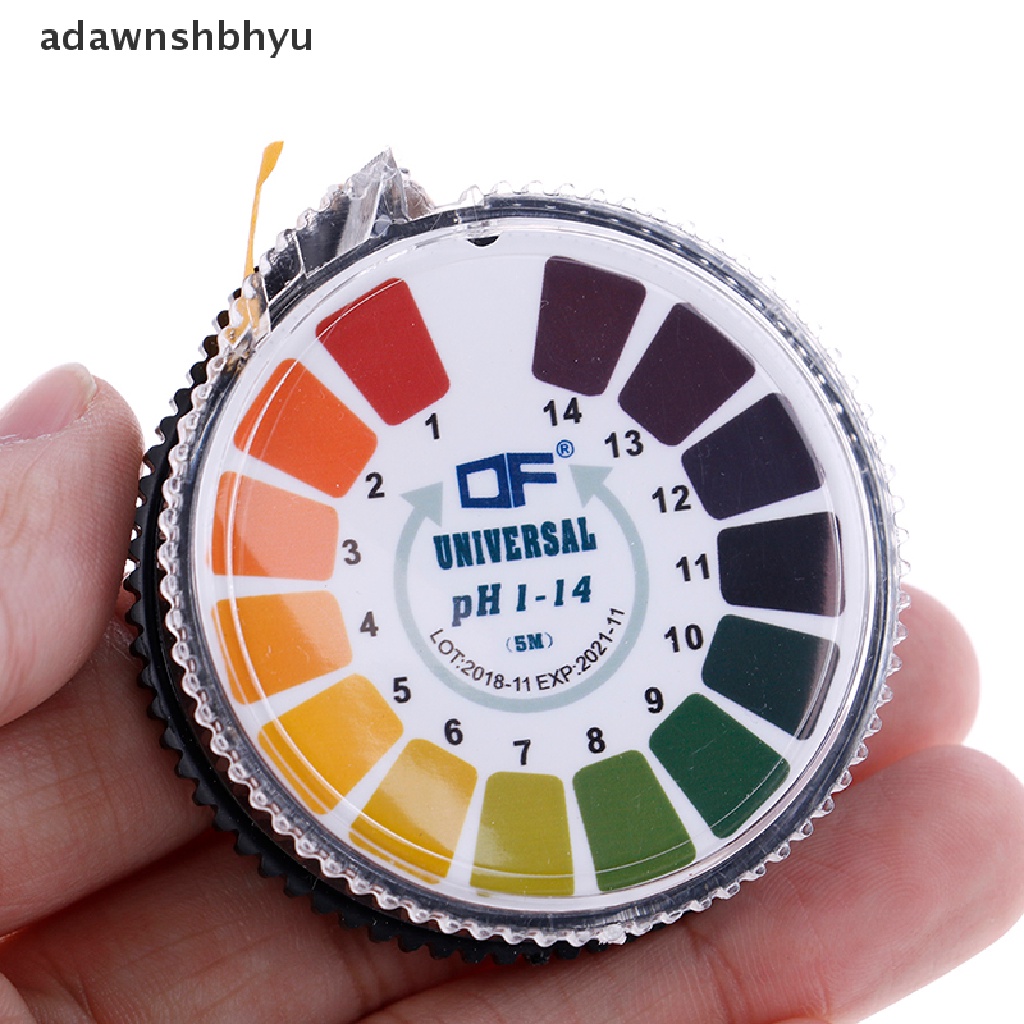 Adawnshbhyu 1Roll/5m strip Tes Indikator ph Laboratorium 1-14 Kertas Lakmus alkaline acid