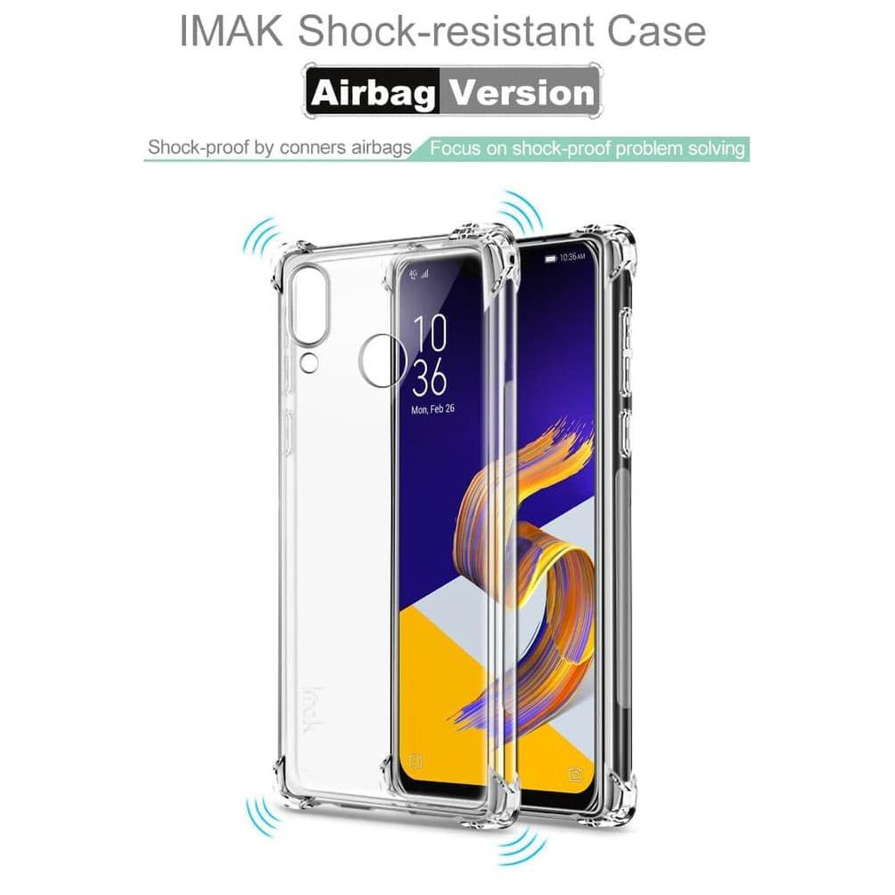 Imak Shockproof Soft Case - Asus Zenfone 5 5Z Ze620Kl Zs620Kl (Clear)
