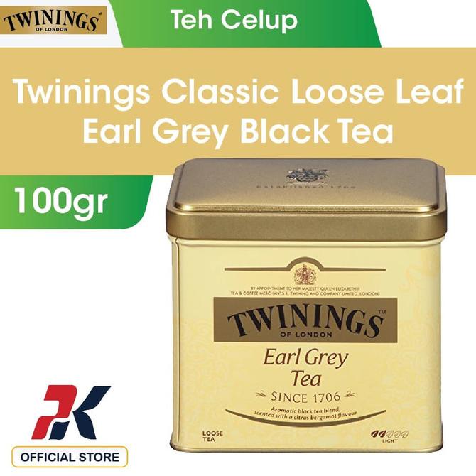 

(BISA COD) Twinings Classic Loose Leaf Earl Grey Black Tea 100gr MURAH Kode 743