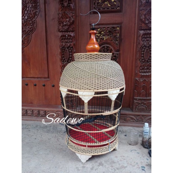 sangkar Kutut rotan rajut egel