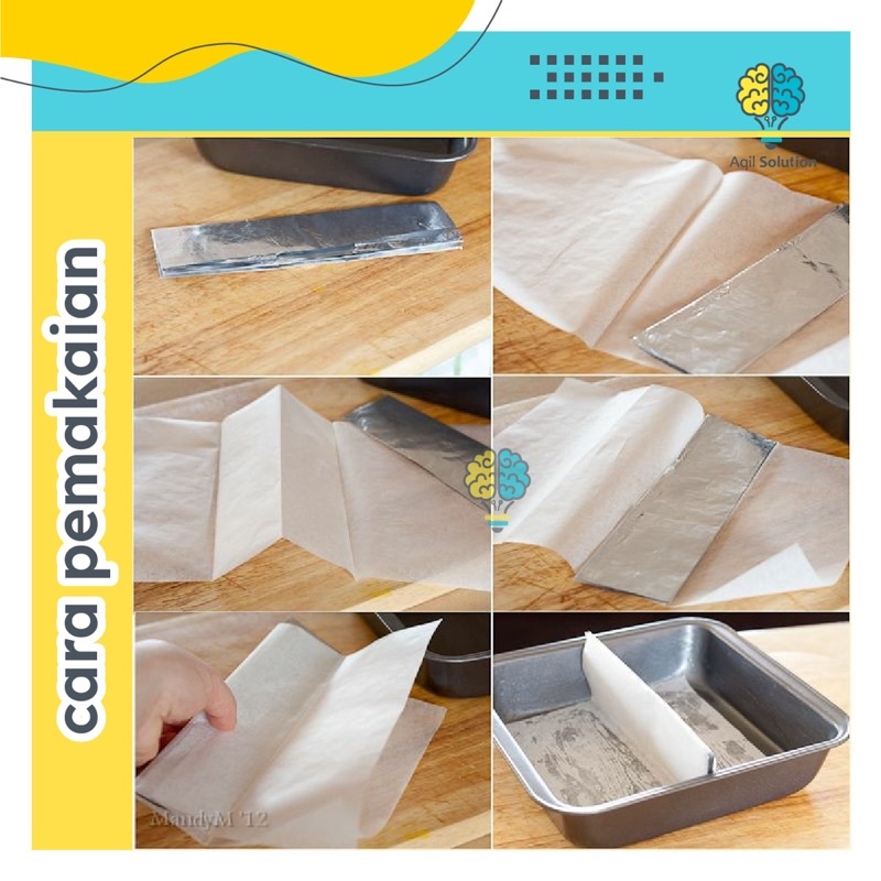 (10x20cm 100pcs) Kertas Roti Baking Paper Wrapping Foodgrade &amp; Graseproof Perlengkapan Bungkus Makanan Anti Minyak By Aqilsolution