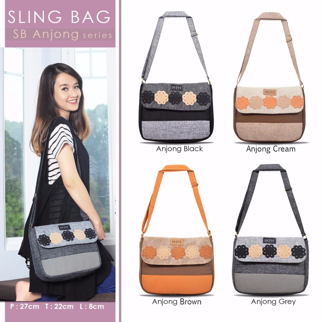  Tas  Wanita Cantik Anjong Tas  Sling Bag Kekinian  Tas  