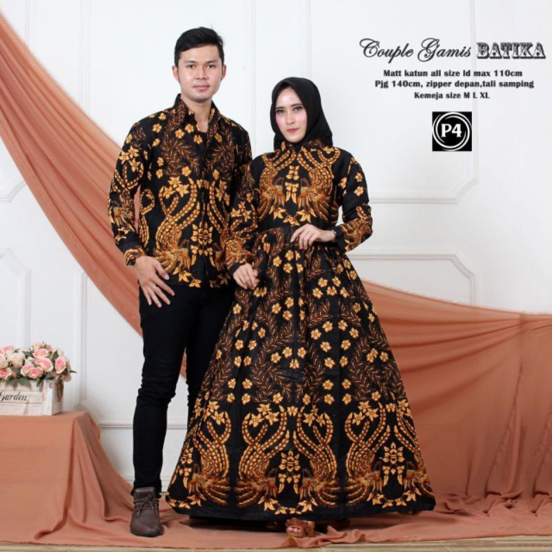 Maura Couple - Sania Ruffle Batik Couple ori Ndoro jowi DNT Garansi Termurah cendrawasih kuning