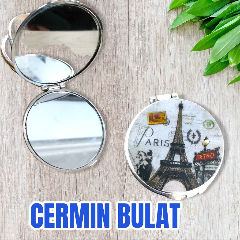 KACA CERMIN KOREA / MIRROR LIPAT PORTABLE MINI LUCU FASHION KUALITAS BAGUS