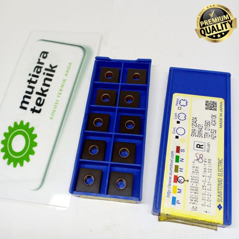 Sumitomo Insert Bubut Carbide SNMA 120404 Mata Pisau Bubut Cnc