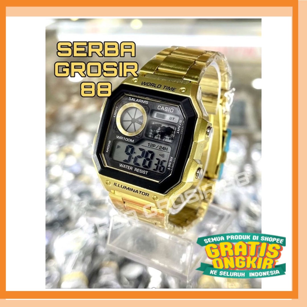 Sporty Korean style kpop Korea Bts Blackpink Jam benten 10 ben /BAYAR DI TEMPAT / JAM TANGAN PRIA CA