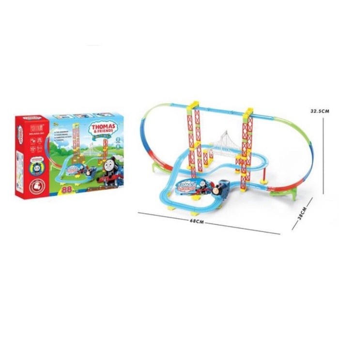 Mainan Anak Thoomas and Friends Train Track 88 pcs Kereta Api Track Set- Kado Hadiah Mainan Anak Track Murah Unik ST