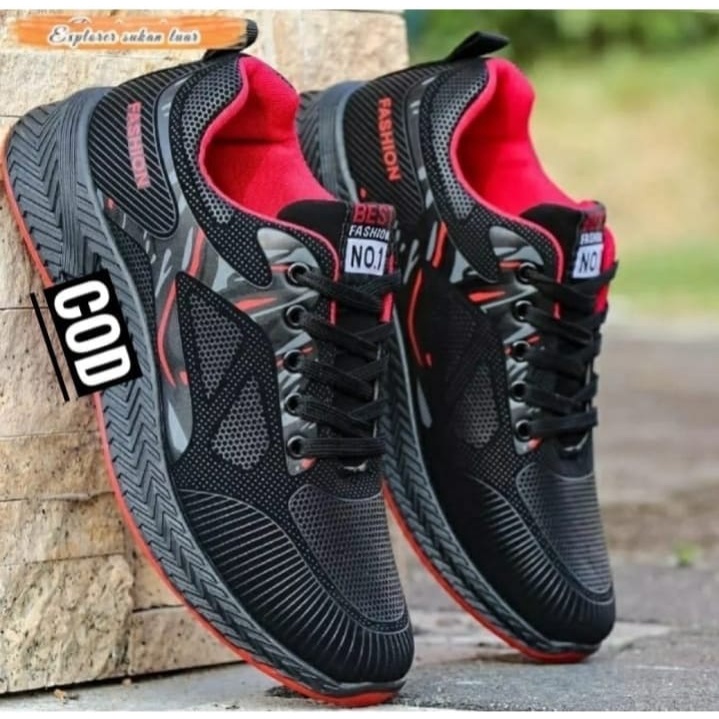 cod sepatu pria best fasion terbaru / sepatu pria joging