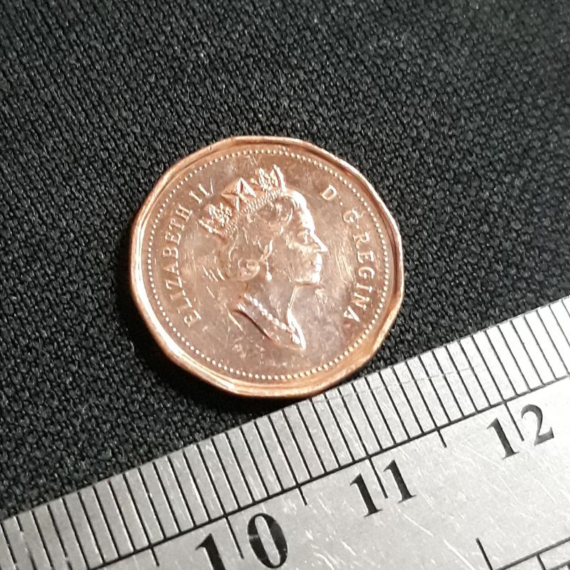 Koin Kuno Koleksi Asing : Canada ( Kanada ) - 1 Cent 1994