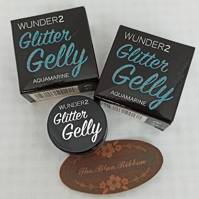 FULL SIZE WUNDER2 GLITTER GELLY warna AQUAMARINE
