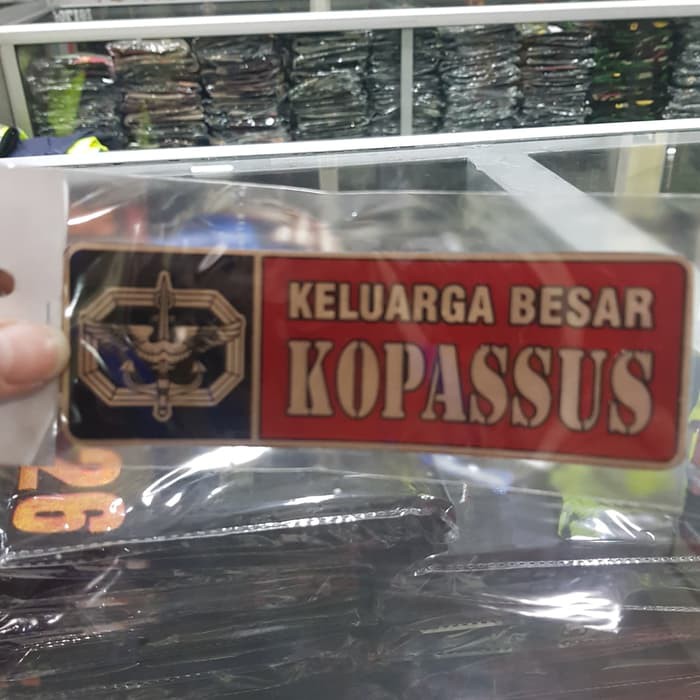 

HARGA GROSIR!! STIKER PVC PANJANG KOPASSUS|STIKER PANJANG KOPASSUS|STIKER KOPASSUS OLIN