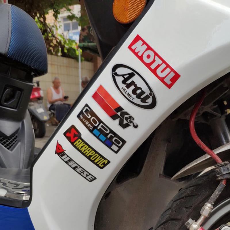 1 Set Stiker Strip Reflektif untuk Motor Yamaha tmax Kawasaki KTM