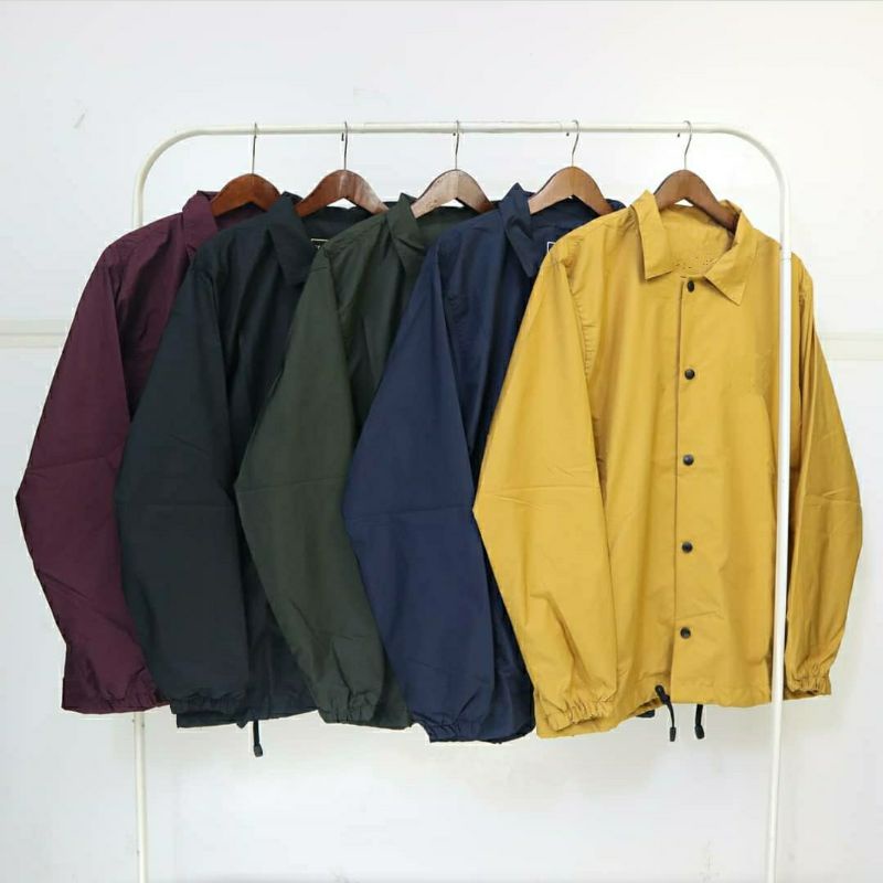 JAKET COACH WINDBREAKER TASLAN WATERPROOF PRIA DAN WANITA POLOS PREMIUM-1