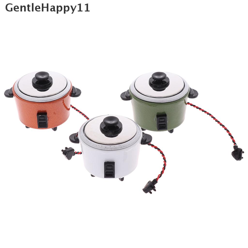 Gentlehappy 1Pc Mainan Miniatur Rice Cooker Skala 1: 12 Untuk Dekorasi Rumah Boneka