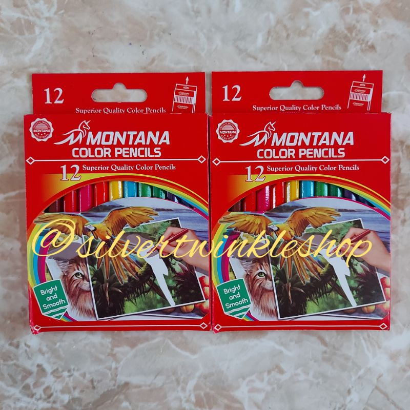 

Pensil warna montana color pencil pendek 12 warna / peralatan sekolah anak pensil penghapus penggaris crayon warna warni goodie bag goody hampers ulang tahun taun birthday mainan edukasi montessori coloring colouring mewarna mewarnai painting
