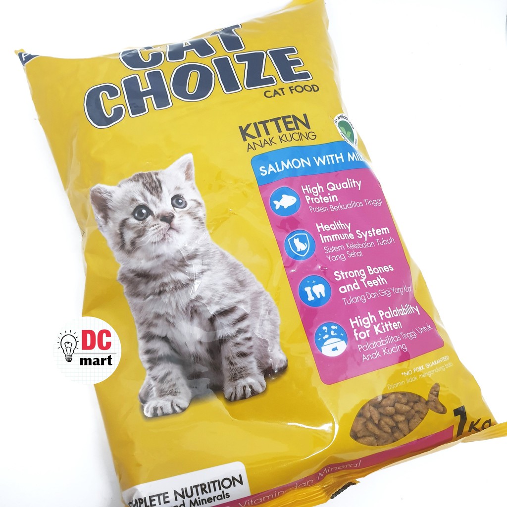 Cat Choize KITTEN SALMON MILK (KUNING) FRESHPACK 1KG / Makanan Kucing