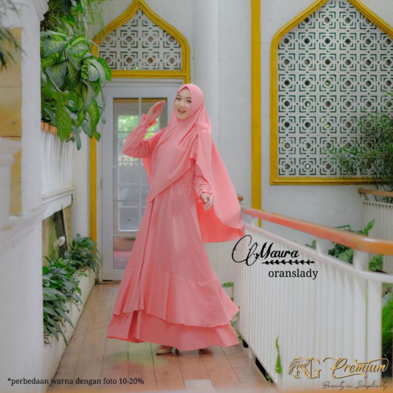 Gamis Syari Khimar Syari Original MAURA BY NARARYA ORANSLADY