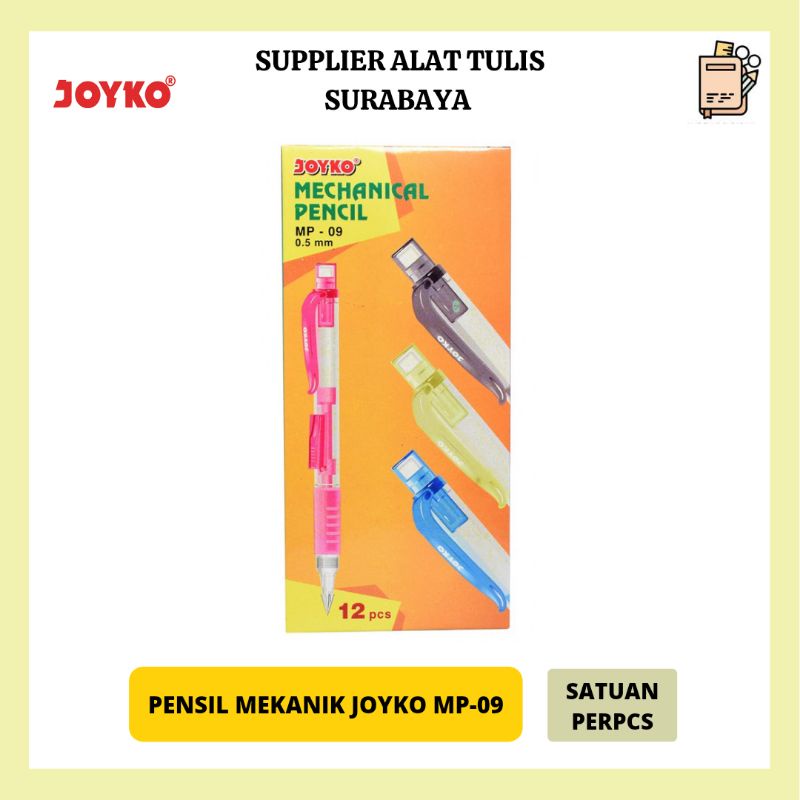 

PENSIL TULIS MEKANIK / CETEKAN / KLIK JOYKO MP-09 / MP09 / MP 09 ORI PCS