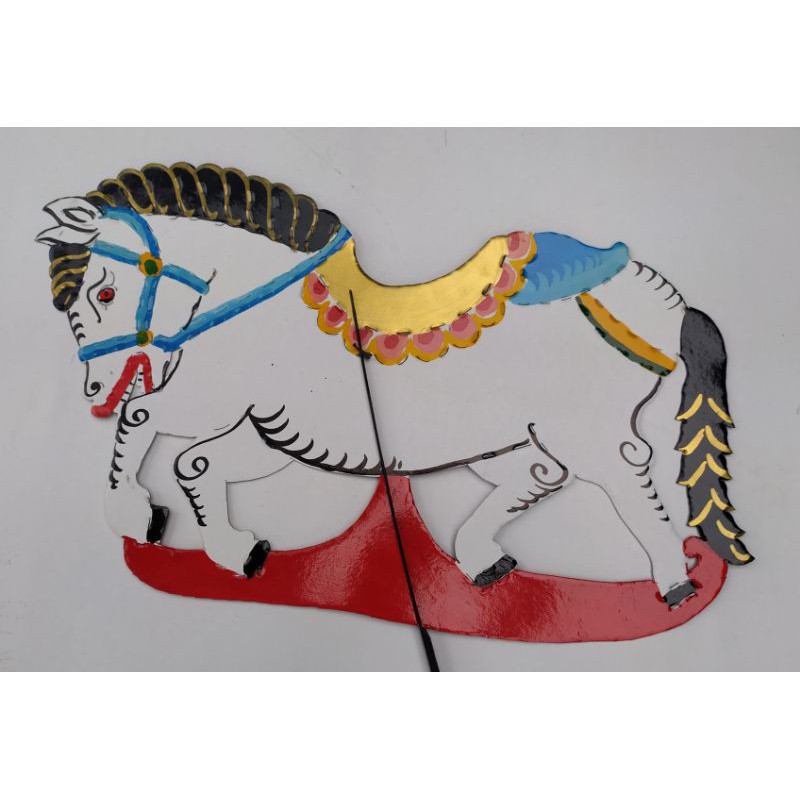 Wayang kertas mainan HEWAN BINATANG KUDA 50 cm