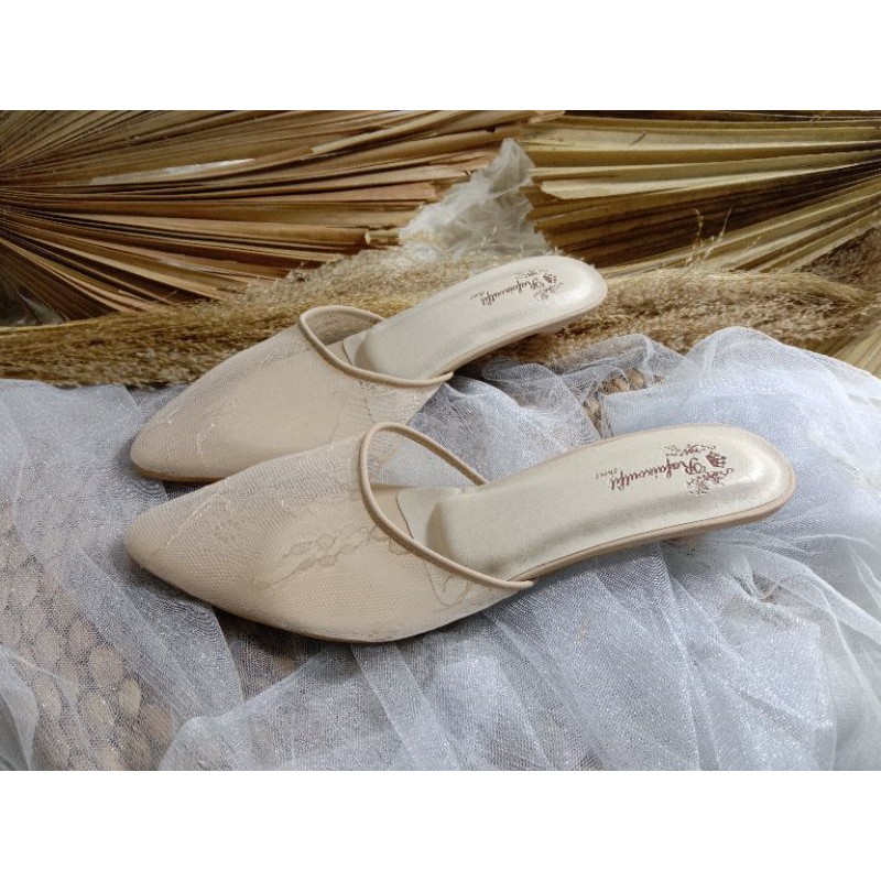 sepatu sexy cream sepatu wedding wanita cantik sepatu wanita