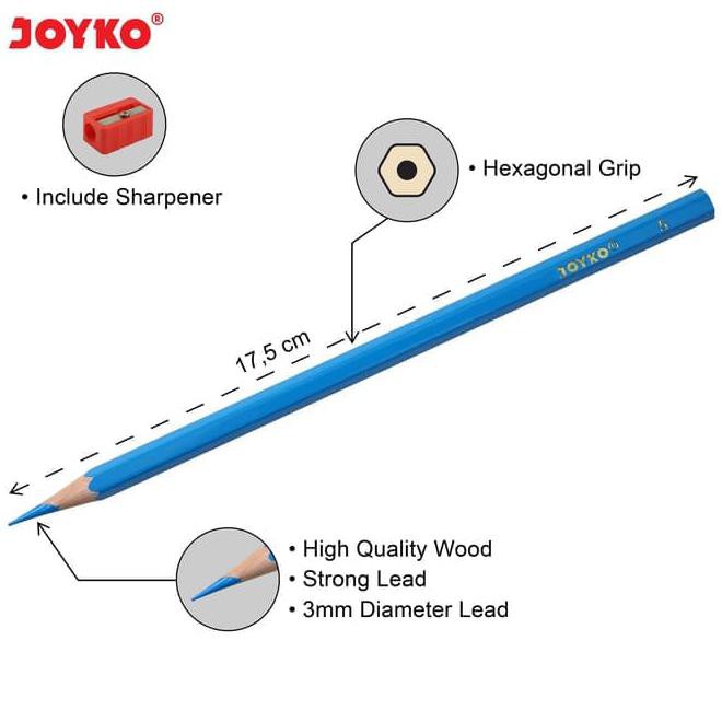 

Color Pencil / Pensil Warna Joyko Cp-48Pb / 48 Warna Best Seller